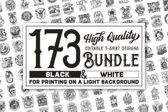 173 Editable T-Shirts Graphics & Illustrations Bundle Review