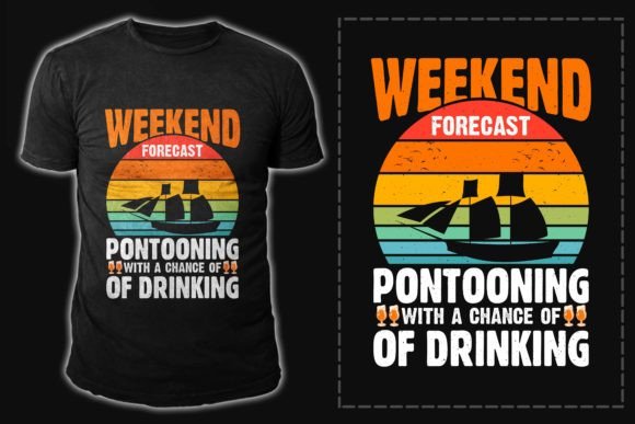 Boating Typography Vector T-Shirt Designs Graphics