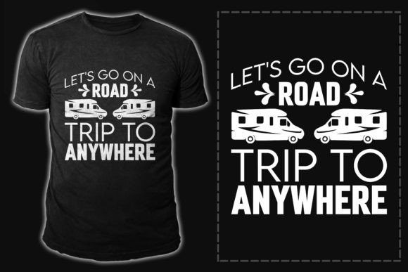 Camping Typography Vector Graphics for T-Shirt Designs