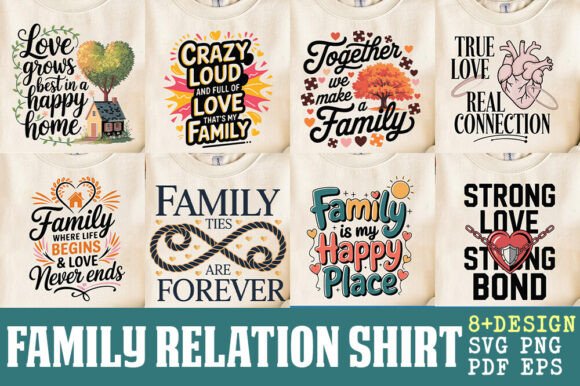 Family Love Graphics & T-Shirt Designs Bundle