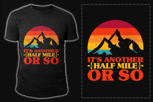 Hiking Vector Vintage T-Shirt Designs & Graphics