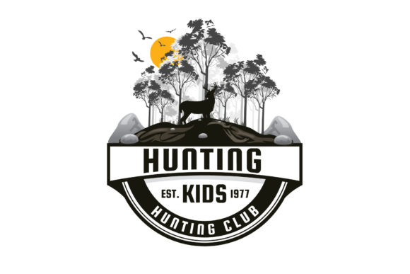 Hunting Vintage Retro Logo Graphics for Brand Assets