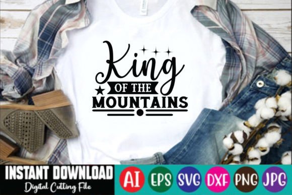 King of the Mountains SVG Design: Graphics for Authentic Local Branding