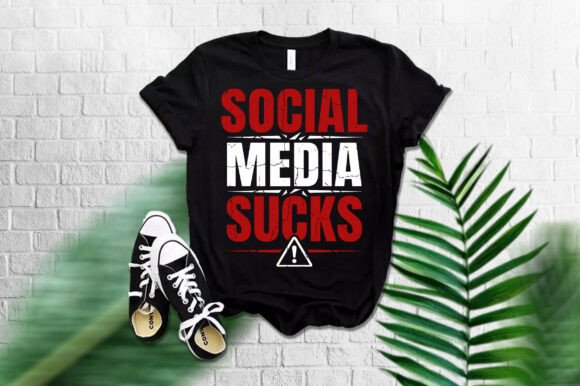 SOCIAL MEDIA SUCKS Graphics & T-Shirt Designs