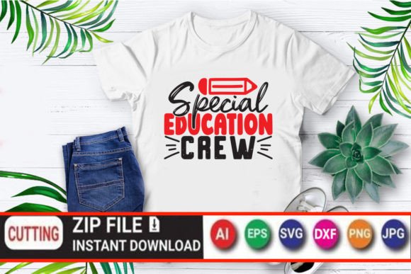 Special Education Crew T-Shirt Design Graphics
