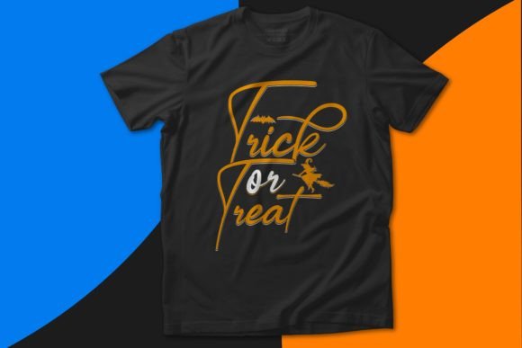 Trick or Treat Witch Bat Spooky T-Shirt Graphics
