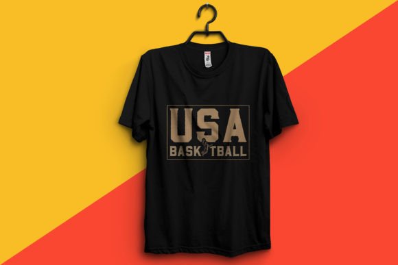 USA Basketball Vector Graphics for Print Templates